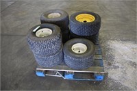 (5) 20'' x 10.00-8 Carlisle Turf Saver Tires & (2)