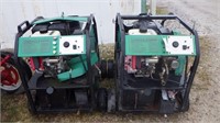 2 hot water power washers selling as 1 lot