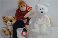 Four Collectable Ty Beanie Babies