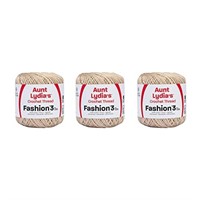 Aunt Lydia Fashion Natural Crochet - 3 Pack of
