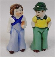 Vintage Hand-Painted 1940s Couple