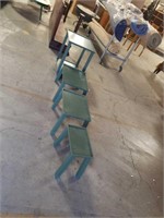 Lot of 4 green tables