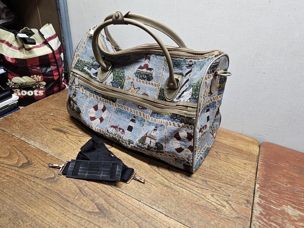 CANVAS Styled Sea Shore Scened DUFFLE Bag@