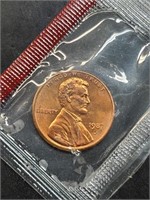 Uncirculated 1987-D Lincoln Penny In Mint Cello