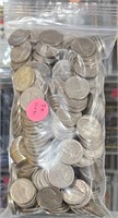 3lb 11oz  Bag Of Unsorted Jefferson Head Nickels