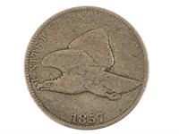 US 1857 Flying Eagle One Cent Coin