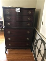 Vintage 6 Drawer Chest (White Brand)