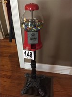 Vintage Gumball Machine Filled with Marbles in