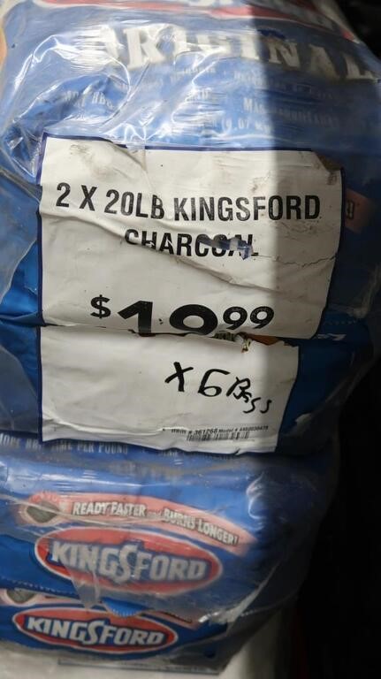 6-20lb Bags Kingsford Charcoal Briquets