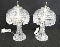 Pair of crystal  Vanity lamps