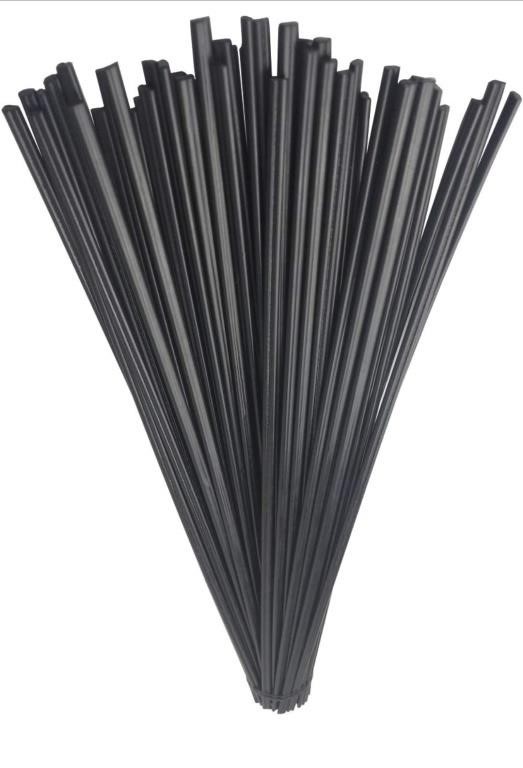 (New) 50 pcs  Black PE HDPE Plastic Welding Rods