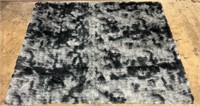 FM979 4x6 Area Rug Black and Gray