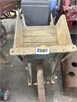 Vintage Wood & Steel Wheel Wheelbarrow