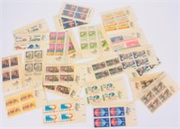 Stamps 25 Ten Cents Plate Blocks  Mint