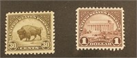 U.S #569, #571 Mint Hinged