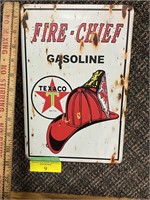 Fire Chief Tin Sign