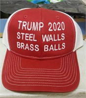 Trump 2020 Steel Walls Brass Balls Hat