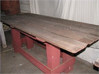 6ft Wooden primitive table