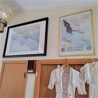 2 Framed US Military Prints