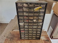 storage organizer full of nuts,bolts,screws,more