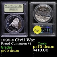 Proof 1995-s Civil War Modern Commem Dollar $1 Gra
