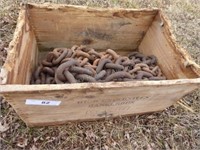 Wood box with chain