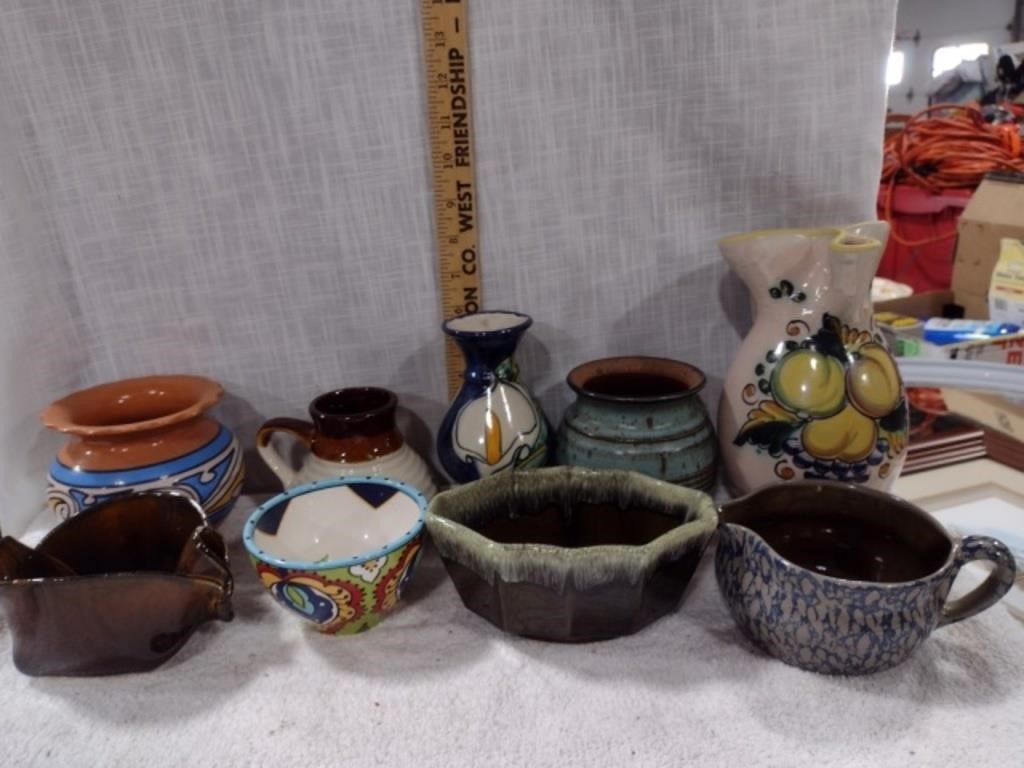 Clay & Glazed pottery, Pitchers and Vases