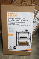 NEW HDX 3-SHELF STORAGE UNIT