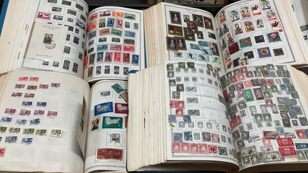 4 lg. book of mostly  misc. foreign stamps