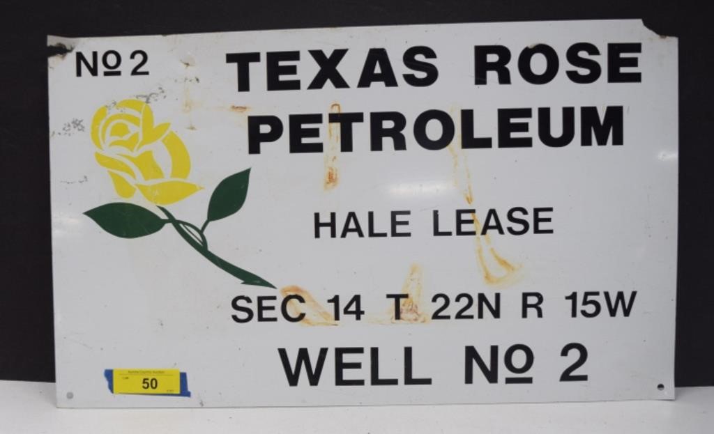 24x15 Metal Texas Petroleum Sign