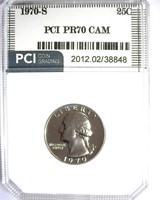 1970-S Quarter PCI PR70 CAMEO