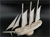 Arnie Iyakitan 3 masted ivory sailing ship from ma