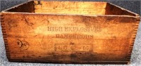 Dupont Explosives Ammunition Wooden Crate