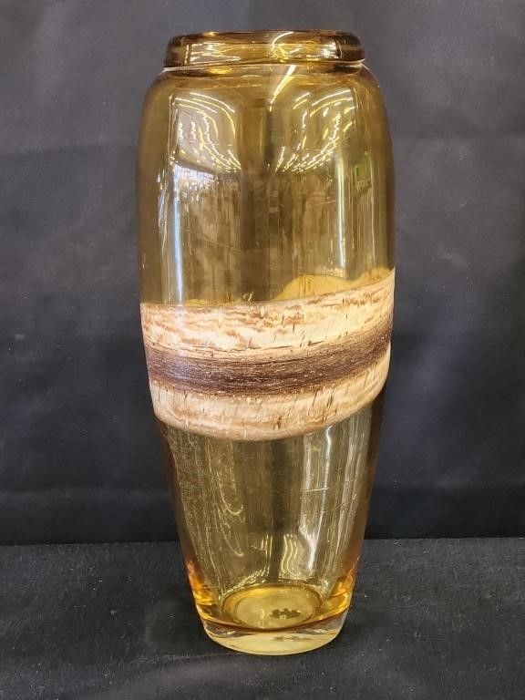 MURANO HAND BLOWN GLASS VASE