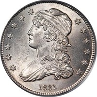 25C 1831 PCGS MS64 CAC