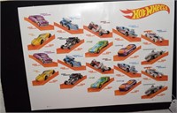 One Sheet of "Hot Wheels" Forever Stamps