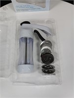 New cookie press set....12 stainless steel disks