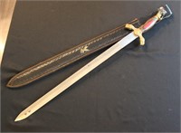 Multicolored Wood Handle Single Hand Sword
