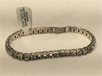 Sterling Silver tennis bracelet with clear stones