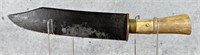 Antique American Horn Handle Bowie Knife