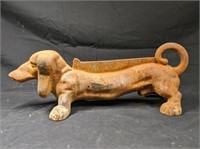 Antique Cast Iron Dachshund Dog Boot Scrapper