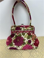 Vera Bradley Alice Kisslock Hello Dahlia Purse