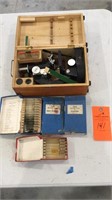 Vintage microscope kit ,Tasco battery