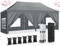 10'x20' Pop Up Canopy Tent with Sidewalls
