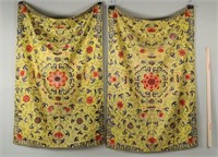 Pair Chinese Embroidered Panels