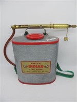 SMITH INDIAN FIRE PUMP BACKPACK SPRAYER PAT 1963