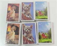 Qty of 6 Playing Cards, sealed