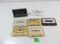 Qty of 7 Vintage Cassette Tapes w/o Cases