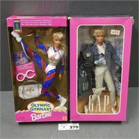 Olympic Gymnast & GAP Barbie Dolls