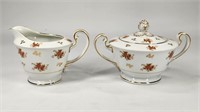 NORITAKE SUGAR & CREAMER SET - DULCY